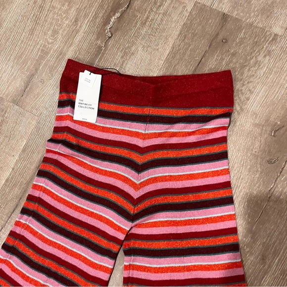 ZARA Trousers SHIMMERY Thread STRIPED KNIT Special Edition L Pants Disco… - Picture 5 of 11